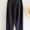 Madewell  | NWT | Pleated Tapered-Leg Pants in Easygoing Crepe | Black | Sz 2 Photo 6