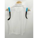 EP Pro  White Black Blue Tour Tech Sleeveless Polo Shirt Women's Size Medium M Photo 1