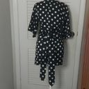 Boohoo Polka Dot Tie Waist Wing Sleeve Dress Photo 1