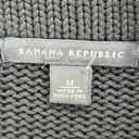 Banana Republic  Cardigan Womens Size M Black Cotton Button Up Knit Sweater Y2K Photo 9