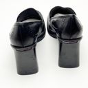 Tommy Hilfiger  Black Leather Y2K Chunky Loafer Heels, Size 8 Photo 2