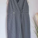 Hutch Anthropologie,  New, Indira Asymmetrical Black White Striped Dress, XL Photo 0