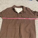 Vans  Junction Flannel Button Down Brown Plaid Shirt- Size Medium Photo 5