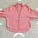 Pilcro x Anthropologie Pink Tavi Button Down Blouse Photo 5