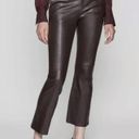 Equipment NWT  Femme Sebritte 100% Lamb Leather Crop Ankle Trousers Pants Size 2 Photo 2