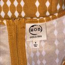 One Piece 205 Collins Size S Golden Yellow & White Geometric Print  Pant Jumpsuit Photo 5