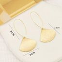 18K Gold Plated Gold Dangle Earrings For Women Photo 3