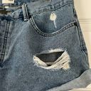 Amuse Society Distressed Medium Wash Jean Shorts Photo 1