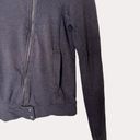 Splendid  Crop Jacket Zip Front Jersey Knit Fleece Dark Gray S bv Photo 4