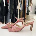 DKNY Essentials Vintage Snakeskin Embossed Heeled Sandals Photo 3