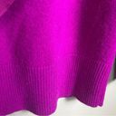 Trina Turk  cashmere sweater medium NWT violet open back bow purple pink colorful Photo 13