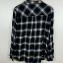 Rails  Womens Hunter Plaid Flannel Shirt in Coal Grey White Sz XL | Fall Casual Photo 9