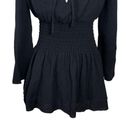 Majorelle  Kalani Mini Dress in Black Off The Shoulder A Line Smocked Revolve XS Photo 3