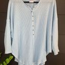 Urban Outfitters Outfitter Women’s Oversized Waffle Top. 1/2 button down. EUC. Size S Photo 0