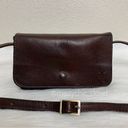 Vera Pelle  Dark Brown Genuine Leather Flap Crossbody Bag Photo 3