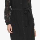 Tommy Hilfiger  Lace Sleeve Jersey Knit Shirt Dress Black 10 Photo 0