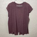 Lululemon Box It Out Short Sleeve Heathered Oxblood Photo 0