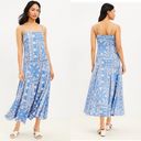 Loft NWT  Bandana Print Slip Dress Blue white sz 8 Photo 1