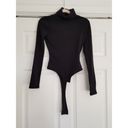 Madewell  Womens Black Turtleneck Long Sleeve Thong Bodysuit Size XS Photo 3