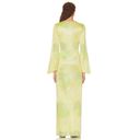 Alexis  Serena Dress in Lime Waves XSmall New Womens Long Maxi Gown Photo 2