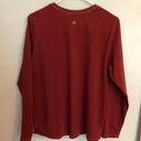 Life is Good “Happy Camper” Long Sleeve Burgundy Tshirt Size L Photo 2