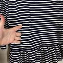 Kate Spade  Stripe Peplum 3/4 Quarter Sleeve Top Photo 5