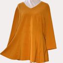 Isaac Mizrahi  Live Swing Top Knit Blouse Harvest Gold L Photo 1