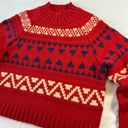 Universal Threads Universal Thread Women's Small Red Knit Mock Neck Sweater Photo 2