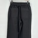 Everlane NWT  Black Wide Leg Organic Cotton Relaxed Elastic Waist Pants Size XS Photo 5