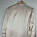 ZARA NWT  Satin Ruched Blazer Jacket Sz XS Champagne Ivory Blogger Fav Photo 14