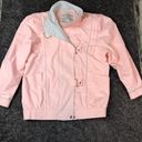 Mulberry Vintage 1980s  STREET Small Bomber Jacket Pink Shoulder Pads Windbreaker Photo 0