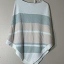Barefoot Dreams  CozyChic Ultra Lite Striped Soft Fuzzy Poncho One Size Sweater Photo 1