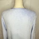 Oscar de la Renta  Ladies S/M Baby Blue Plush Full Zip Lg Sleeve Robe Housecoat Photo 8