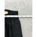 J.Crew  Women's Pull On Skirt Solid Black Size 8 A Line Pleated Re-Imagined Linen Photo 8