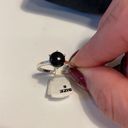 Onyx  sterling silver ring size 8 Photo 1