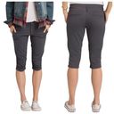 prAna  Revenna Knicker Capri Pants Mid Rise Skinny Hiking Climbing Ripstop Gray 0 Photo 1