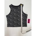 Madden Girl Material Girl Active Noir Spacedye Print Athletic Crop Racerback Tank To… Photo 5