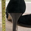 Anne Klein  AK Winka Black Suede Leather High Heels Slip On Dress Shoes Size 9.5 Photo 5