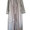 House Of CB  Coryn Light Grey Silky Duster NWT Photo 6