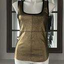 Karen Kane NEW  Women’s Shell Metallic Front Tank Top, Size S Gold Copper Size S Photo 2