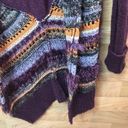 BKE  Size Small Crochet Open Front Cardigan Sweater Combination Deep Burg… Photo 2