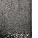 Liz Claiborne  Scarf Wrap Black Crochet 78" x 24" New Photo 9