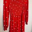 Popsugar Red & White Polka Dot Long Sleeve Dress Size XS Photo 3