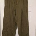 SKIMS  NWT green drawstring olive wide leg pants size XL Photo 0