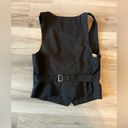 Banana Republic  2 Black Wool Button Up Vest Photo 3