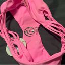 Bubblegum NEW  Pink Swim DAVI Bikini Bottom Strappy Cheeky Hot Pink Barbie Photo 4