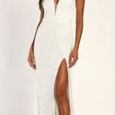 Lulus NWOT  Eternally Romantic White Lace Backless Mermaid Maxi Dress Size XS Photo 0