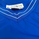 FootJoy Blue with White Trim Women's Water Resistant V-Neck Pullover Medium Photo 7