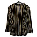 BCBGMAXAZRIA  striped button down top size L Photo 1