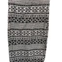 Iris  Tribal Print Black White Bodycon Pencil Skirt Photo 0